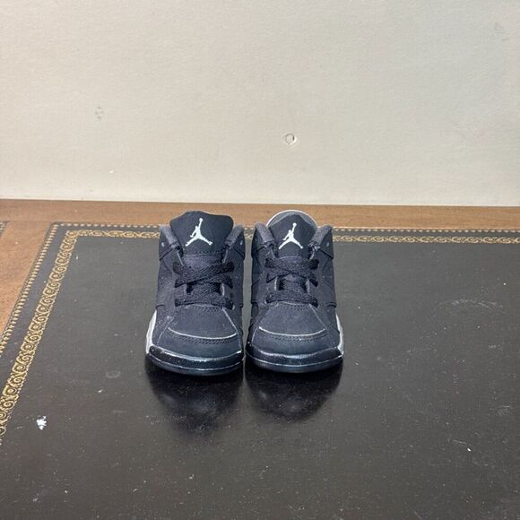 Nike Air Jordan 6 Retro Low Chrome Grey Black 768883-003 Td Toddler Baby Size 4C - Picture 2 of 5